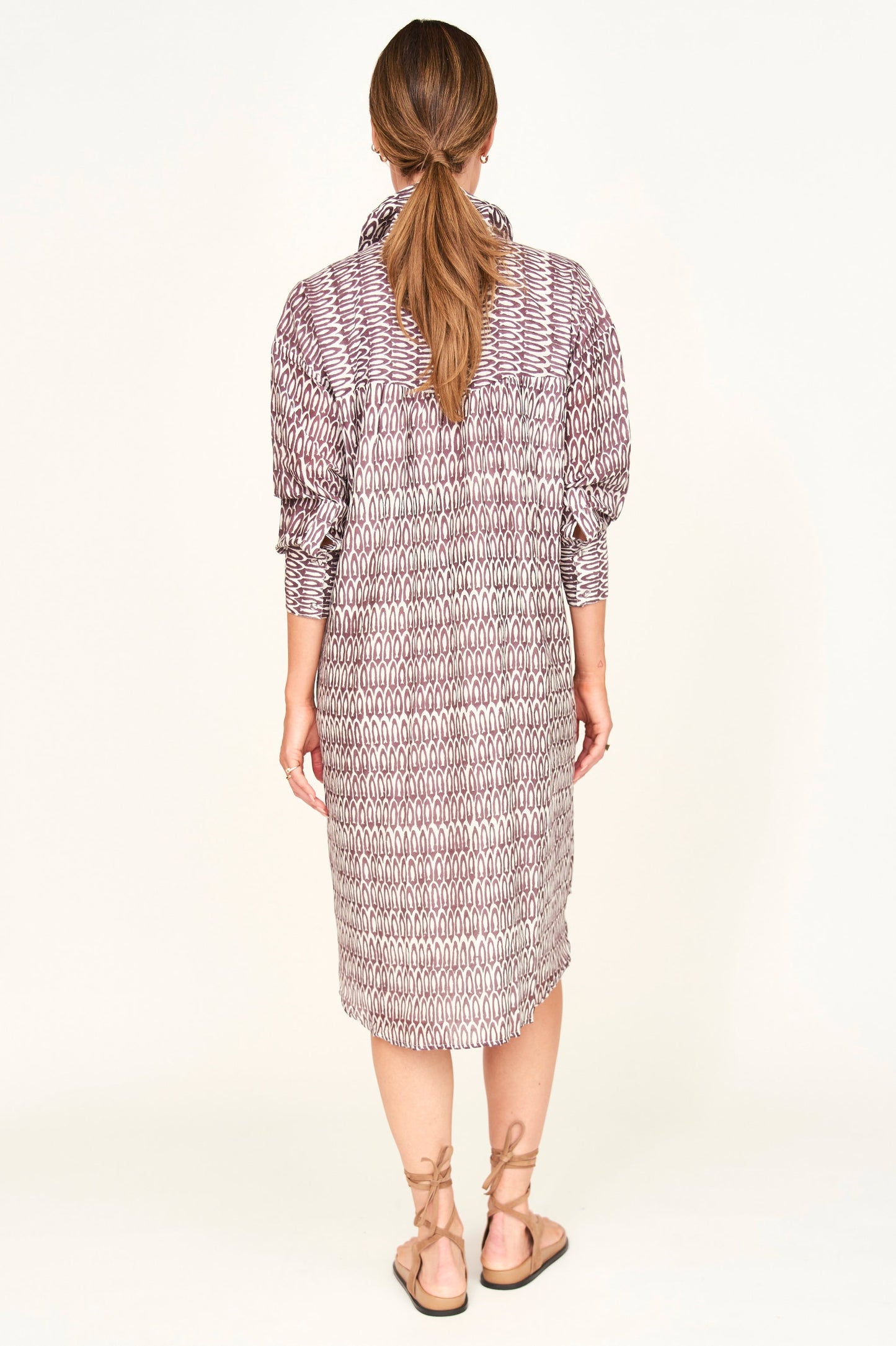 Kyoto House Dress in Grappa Minnow